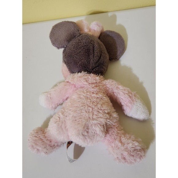 Disney Parks Pink Baby Minnie Mouse Bell Rattle Stuffed Plush 10 Inches PL - Picture 6 of 12